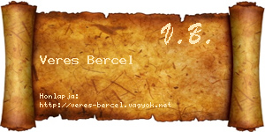 Veres Bercel névjegykártya